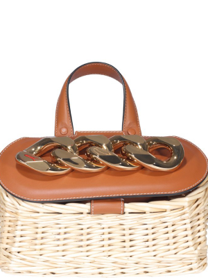 Jw Anderson Chain Lid Small Basket Bag