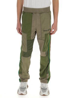 Palm Angels Logo Printed Patchwork Track Pants