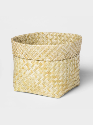 Leaf Basket With Rolled Edge Large - Threshold™