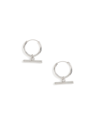 Silver Hoop Earrings*