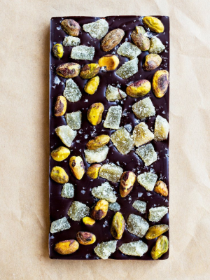 Wildwood Chocolate Ginger And Pistachio Bar