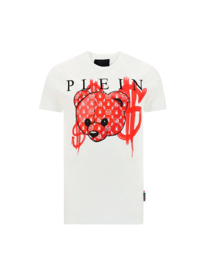 Philipp Plein Teddy Logo Print T-shirt