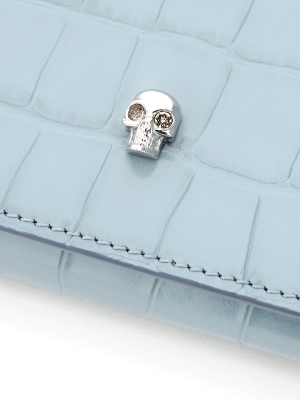 Alexander Mcqueen Embossed Skull Plaque Clutch Bag