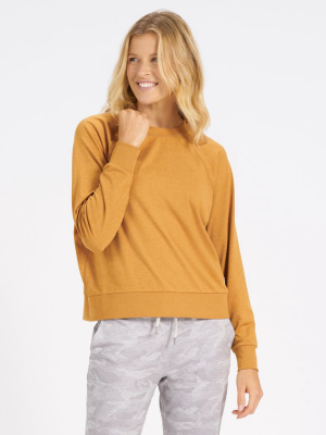 Long-sleeve Halo Crew | Flax Heather