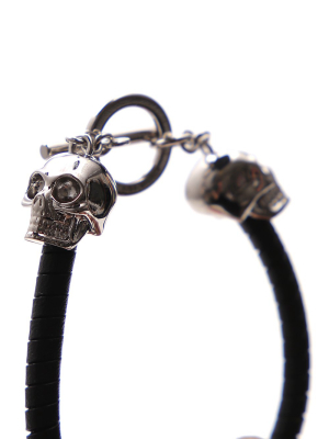 Alexander Mcqueen T-bar Skull Bracelet