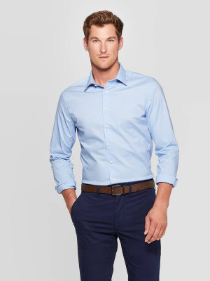 Men's Slim Fit Non-iron Dress Long Sleeve Button-down Shirt - Goodfellow & Co™