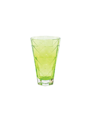 Vietri Viva Prism Tall Tumbler - Green