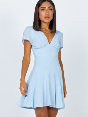 The Sting Mini Dress Baby Blue