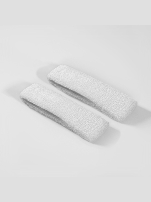 Basic White Cotton Bicep Bands