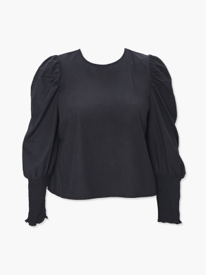 Plus Size Gigot-sleeve Top