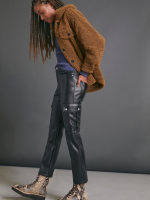 Gabi Faux Leather Utility Pants