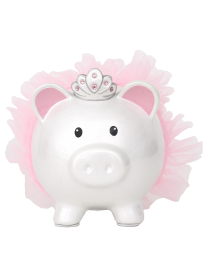 Disney Princess Pig Coin Bank - White