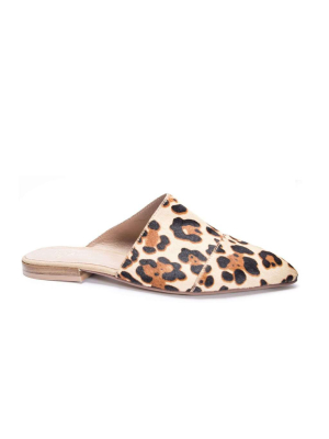 Castle Flat Mule Slides - Leopard