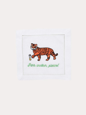 August Morgan Purr Another, Please Cocktail Napkin Set Of 4