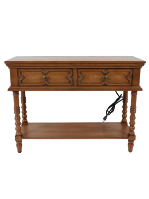 Mona Two Drawer Console Table - Décor Therapy