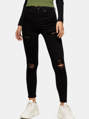 Black Super Ripped Jamie Skinny Jeans