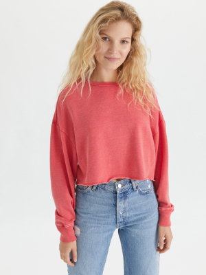 Bdg Ash Crew Neck Cropped Sweatshirt