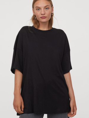 Oversized Modal-blend T-shirt