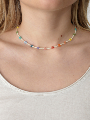 Flower Power Iconic Necklace In Multicolor