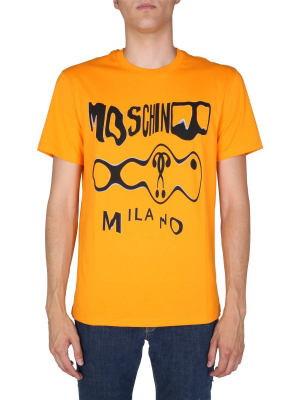 Moschino Double Question Mark Print T-shirt