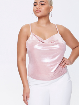 Plus Size Cowl Neck Cami