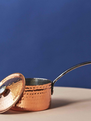 Petite French Recycled Copper Butter Pot