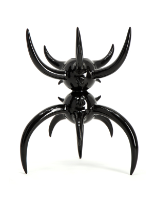 Large Black Horned Vessel