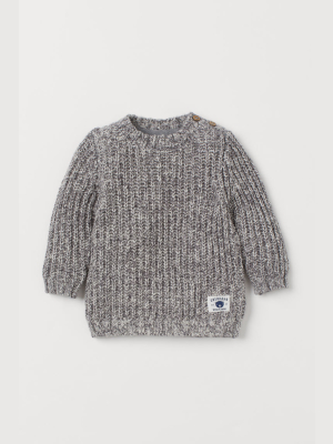 Rib-knit Sweater