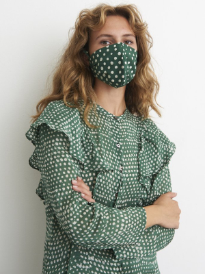 Cotton Face Mask In Bullfrog