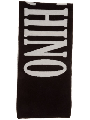 Moschino Logo Intarsia Scarf