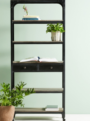 Decker Five-shelf Bookshelf