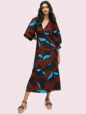 City Blooms Jacquard Dress