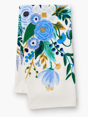 Garden Party Blue Tea Towel