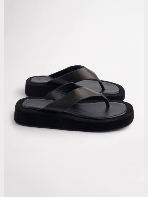 Ives Black Como 3.5cm Sandals