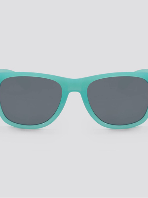 Women's Surf Plastic Solid Silhouette Sunglasses - Wild Fable™ Green