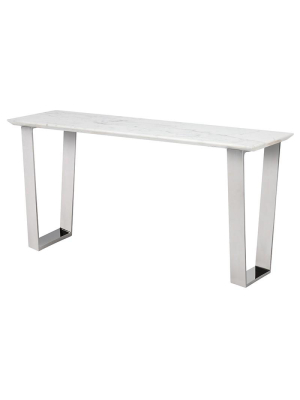 Nuevo Catrine Console Table - White