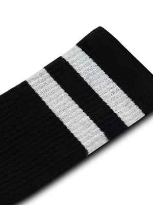 Men's Eco-friendly Crew Socks | Black + White