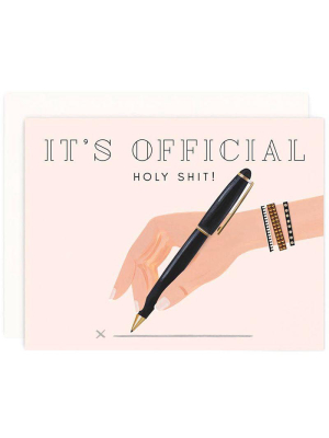 It's Official Greeting Card