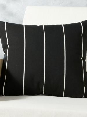 20" Pinstripe Reversible Jacquard Outdoor Pillow