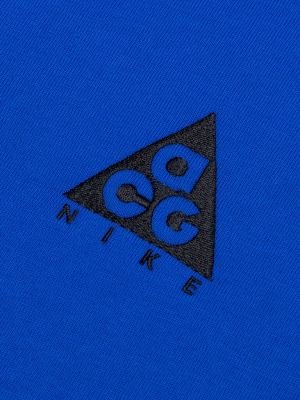 Nike Acg Logo S/s Shirt - Game Royal/black