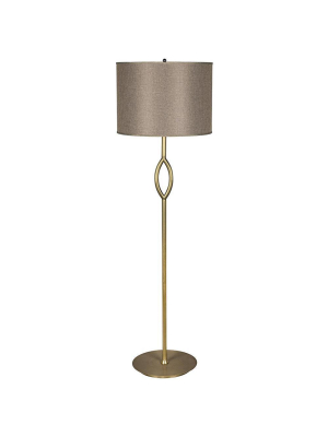 Noir Ridge Gold Floor Lamp With Shade