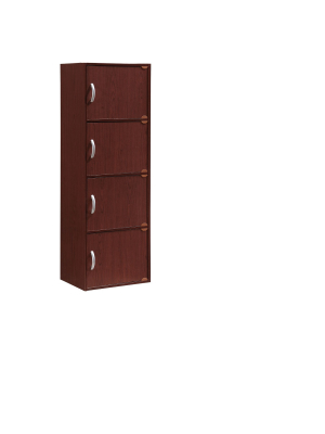 Storage Cabinet Mahogany - Hodedah Import