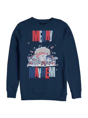 Men's Batman Christmas Merry Mayhem Sweatshirt