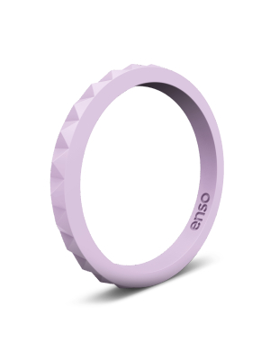 Pyramid Stackable Silicone Ring - Lavender