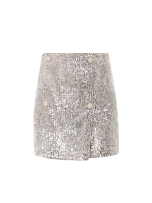 Rotate Sequin-embellished Skirt