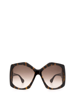 Gucci Eyewear Hexagon Frame Sunglasses