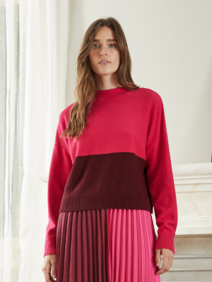 Frances Color Block Sweater