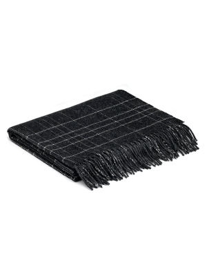 "charcoal Maze" Lambswool Pashmina Scarf