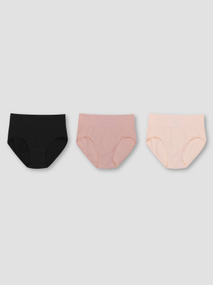 Hanes® Premium Women's Smoothing Seamless 3pk Briefs - Colors May Vary