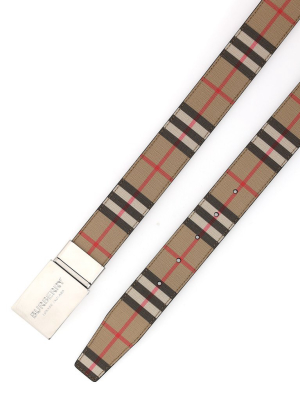 Burberry Vintage Reversible Checked Belt